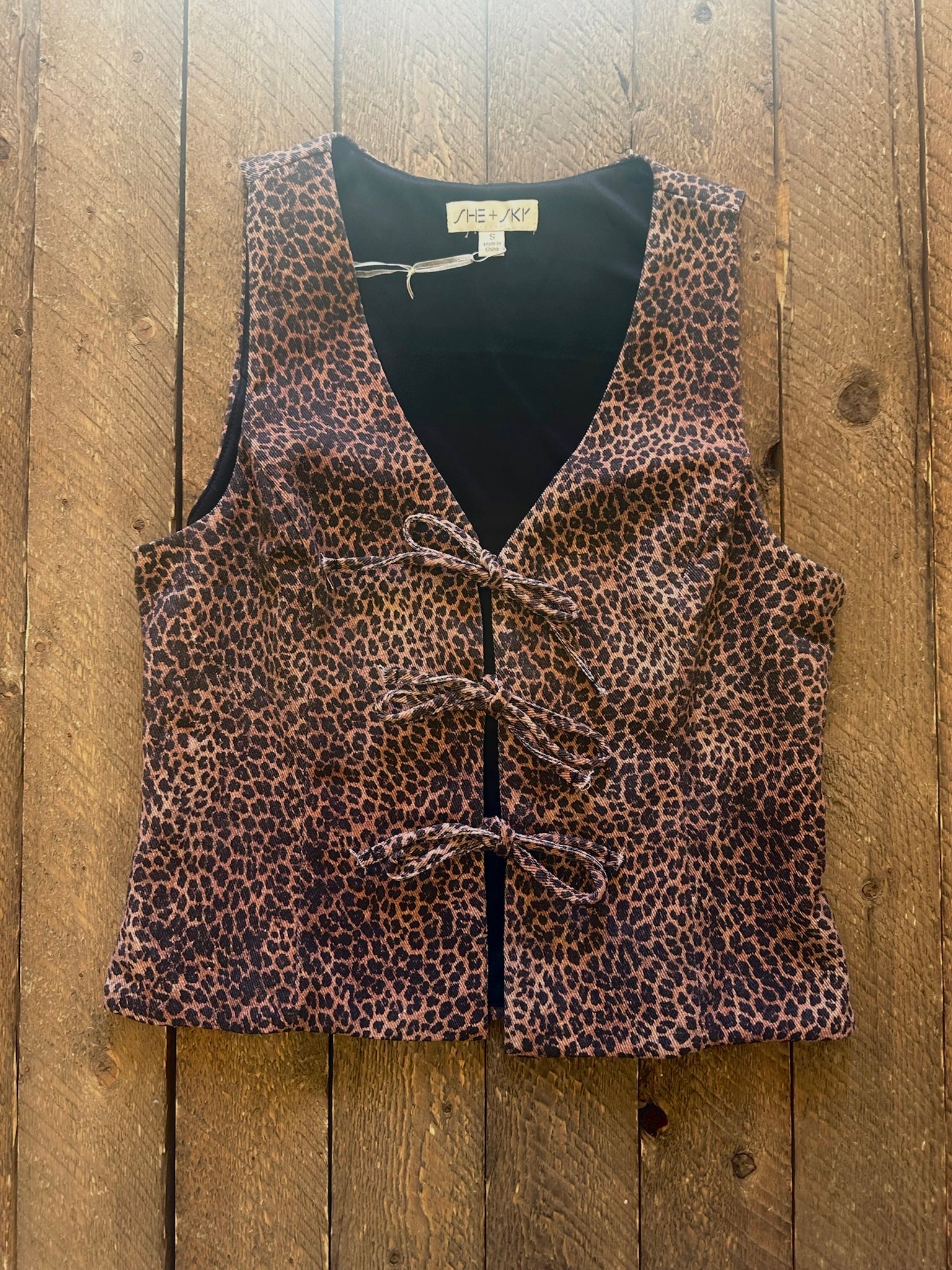 The Hailey Leopard Vest