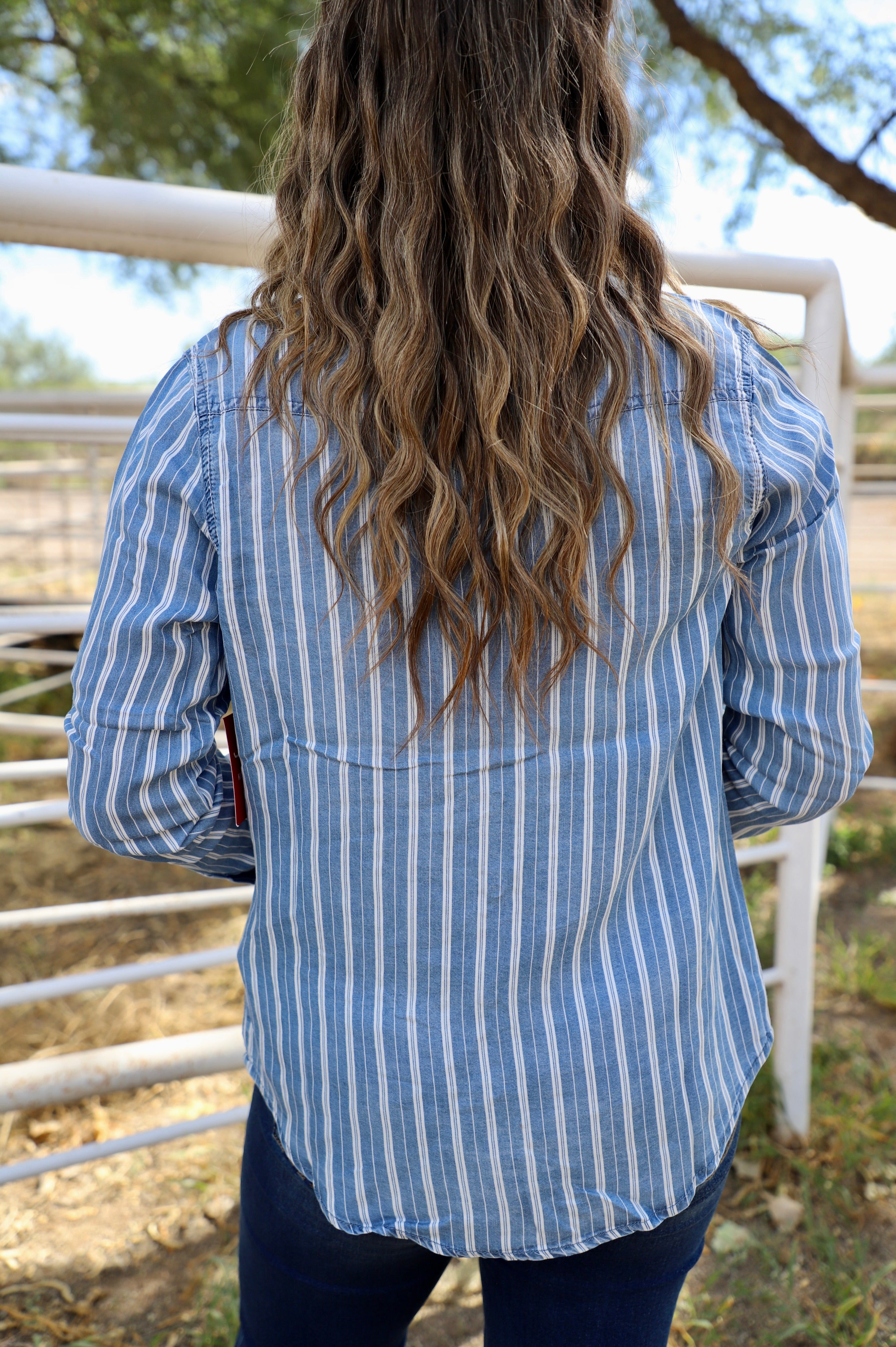 Kimes Ranch KC Tencel Stripe Button Up