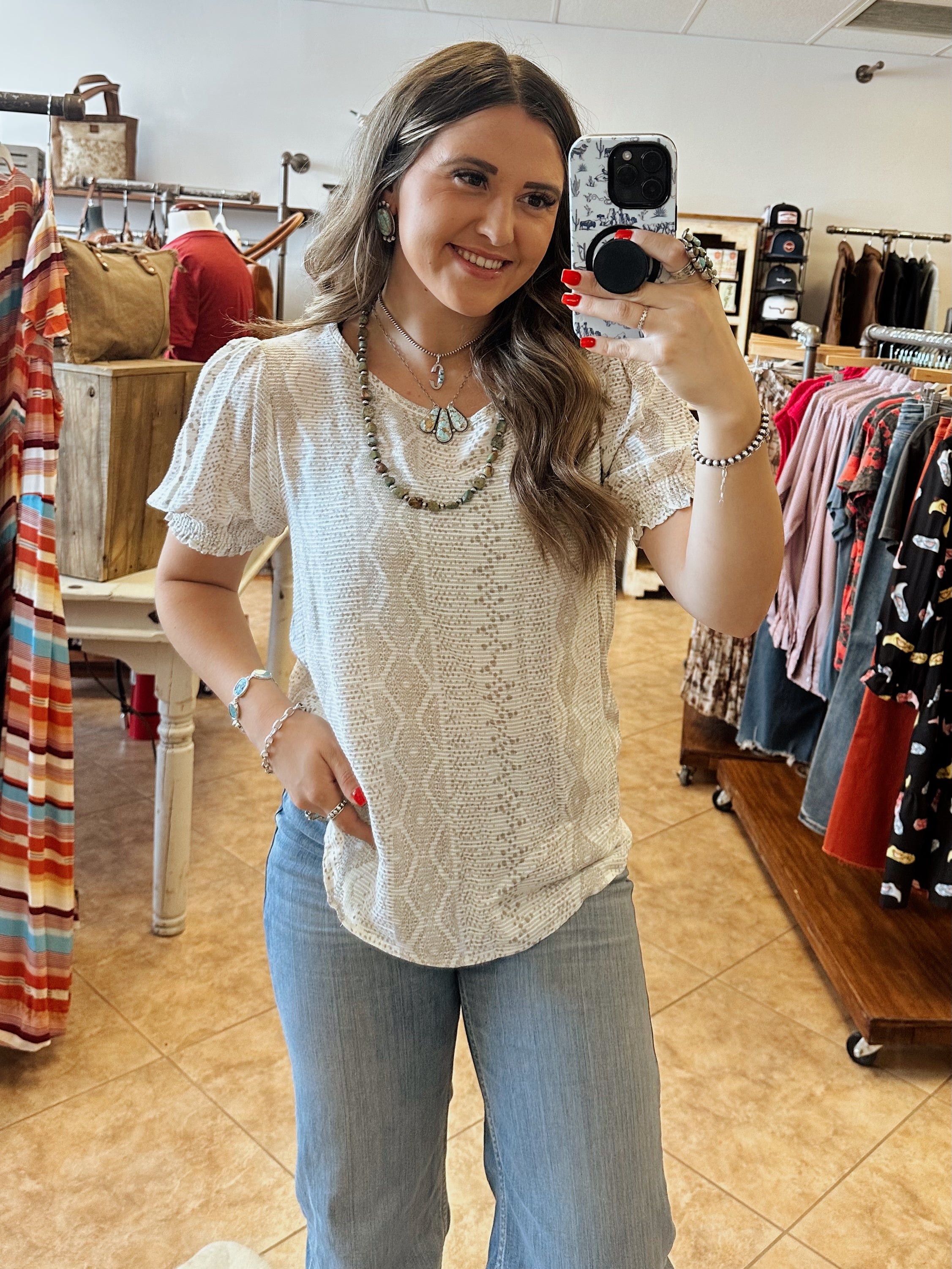 The Peyton Aztec Top