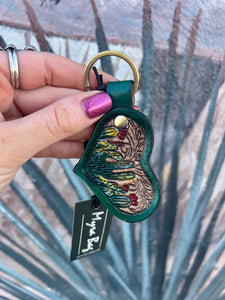 Saguaros in Bloom Key Chain