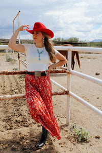 The Shannon Paisley Skirt