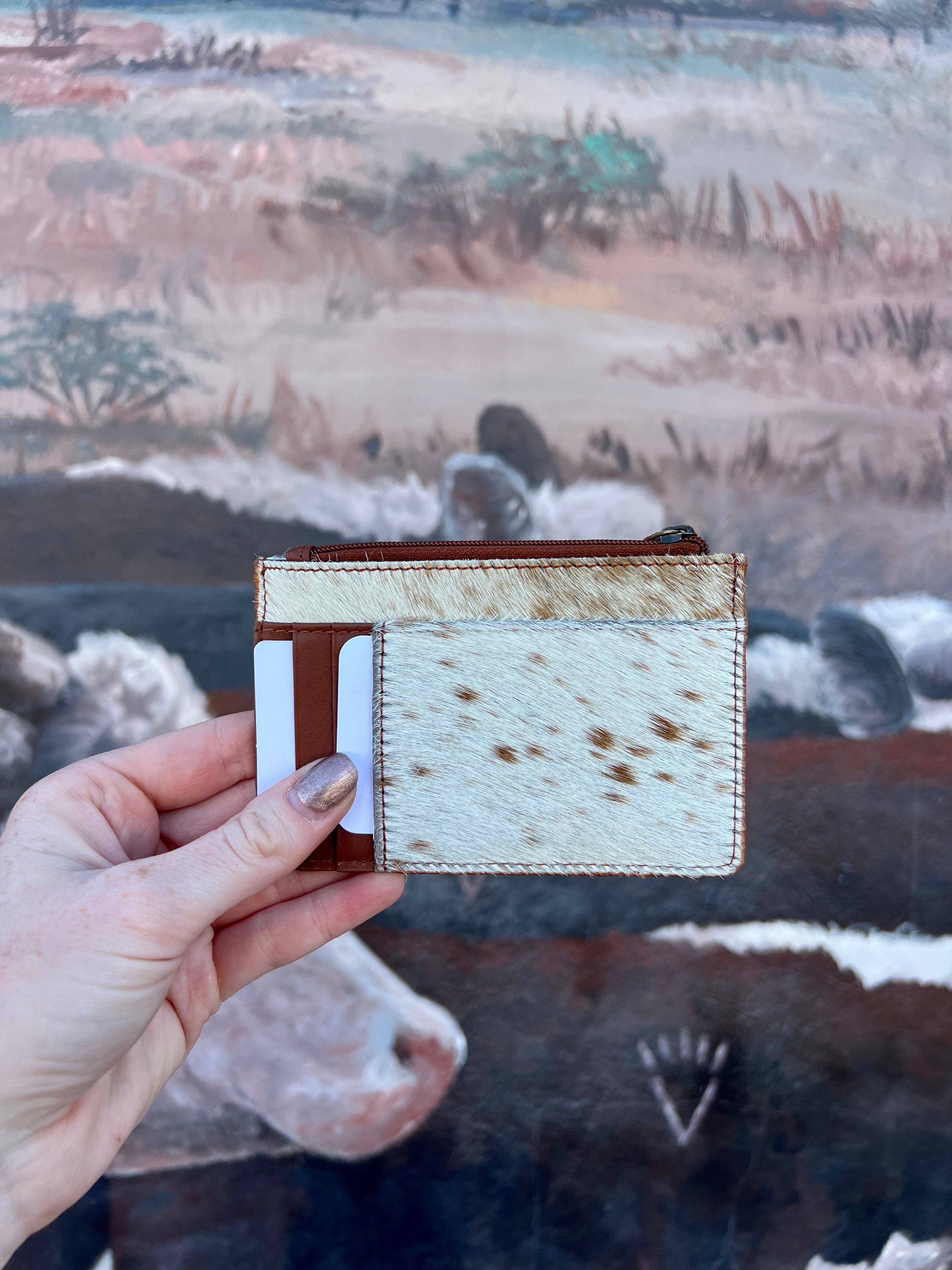 Cowhide Panel Wallet