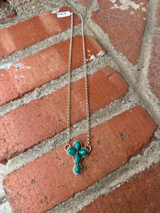 Carico Lake Turquoise Cross Necklace