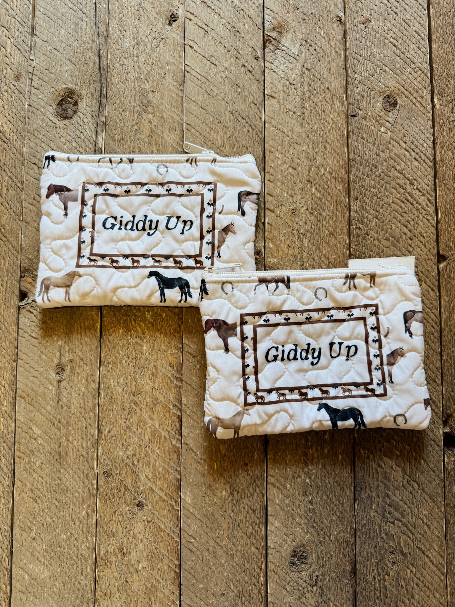The Giddy Up Makeup Bag- Ida Mae