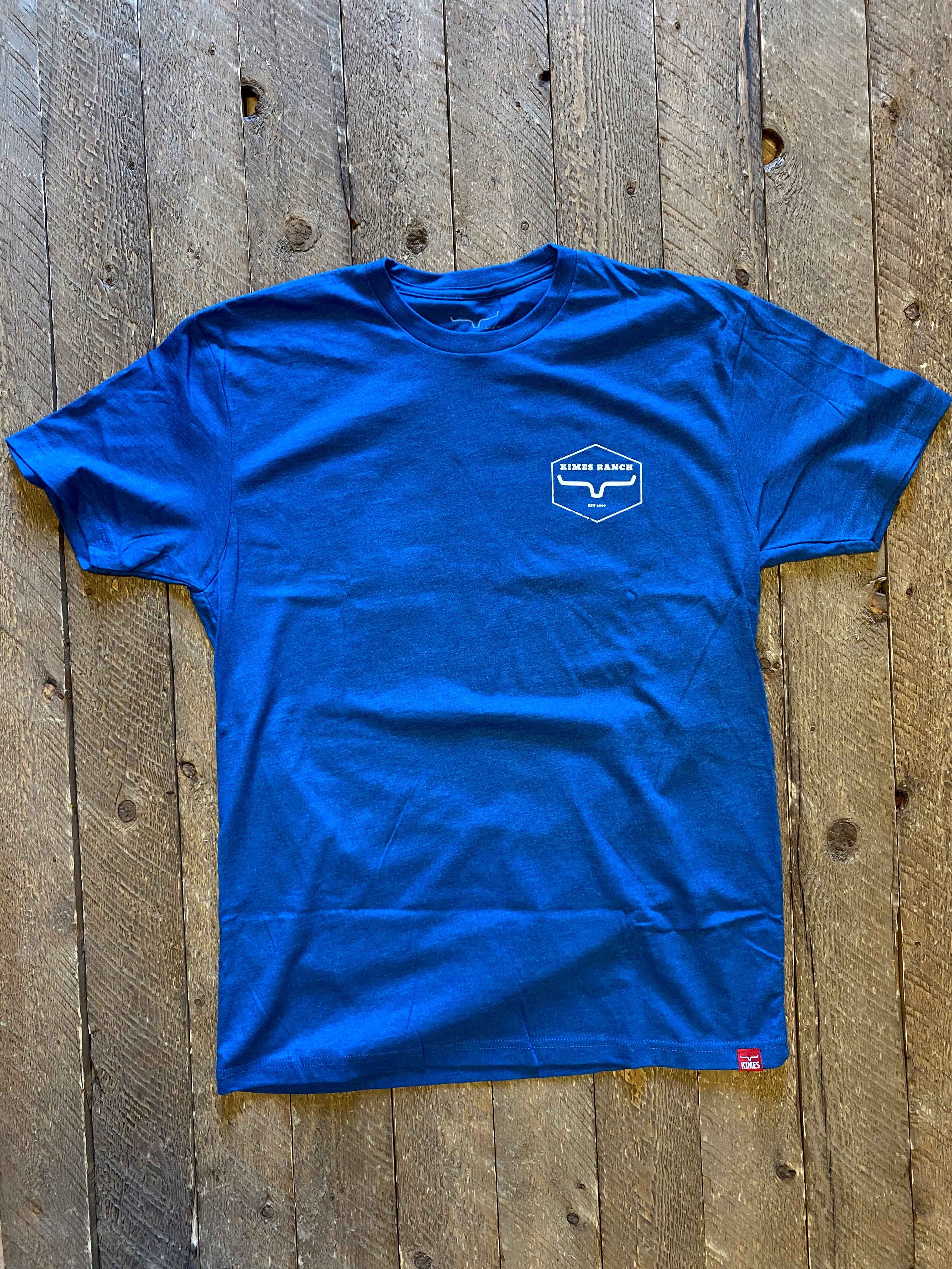 The Blue Wooden Hex Tee Kimes Ranch- Men's