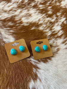 The Baylor Turquoise Studs