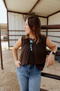 The Vanna Pleated Top