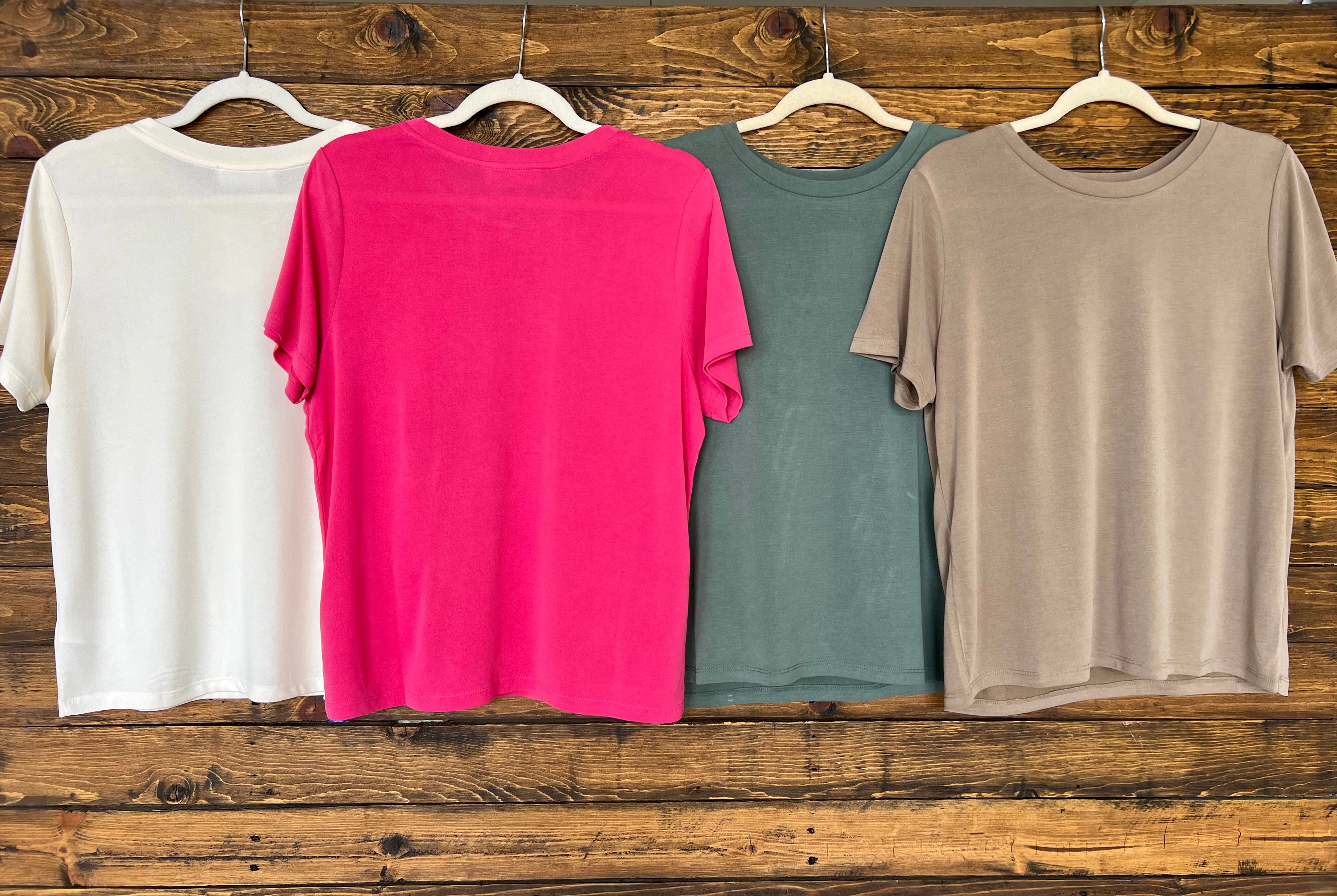 The Lovely Basic Tee- Multiple Colors