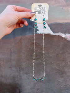 Howdy Turquoise Necklace and Earring Set