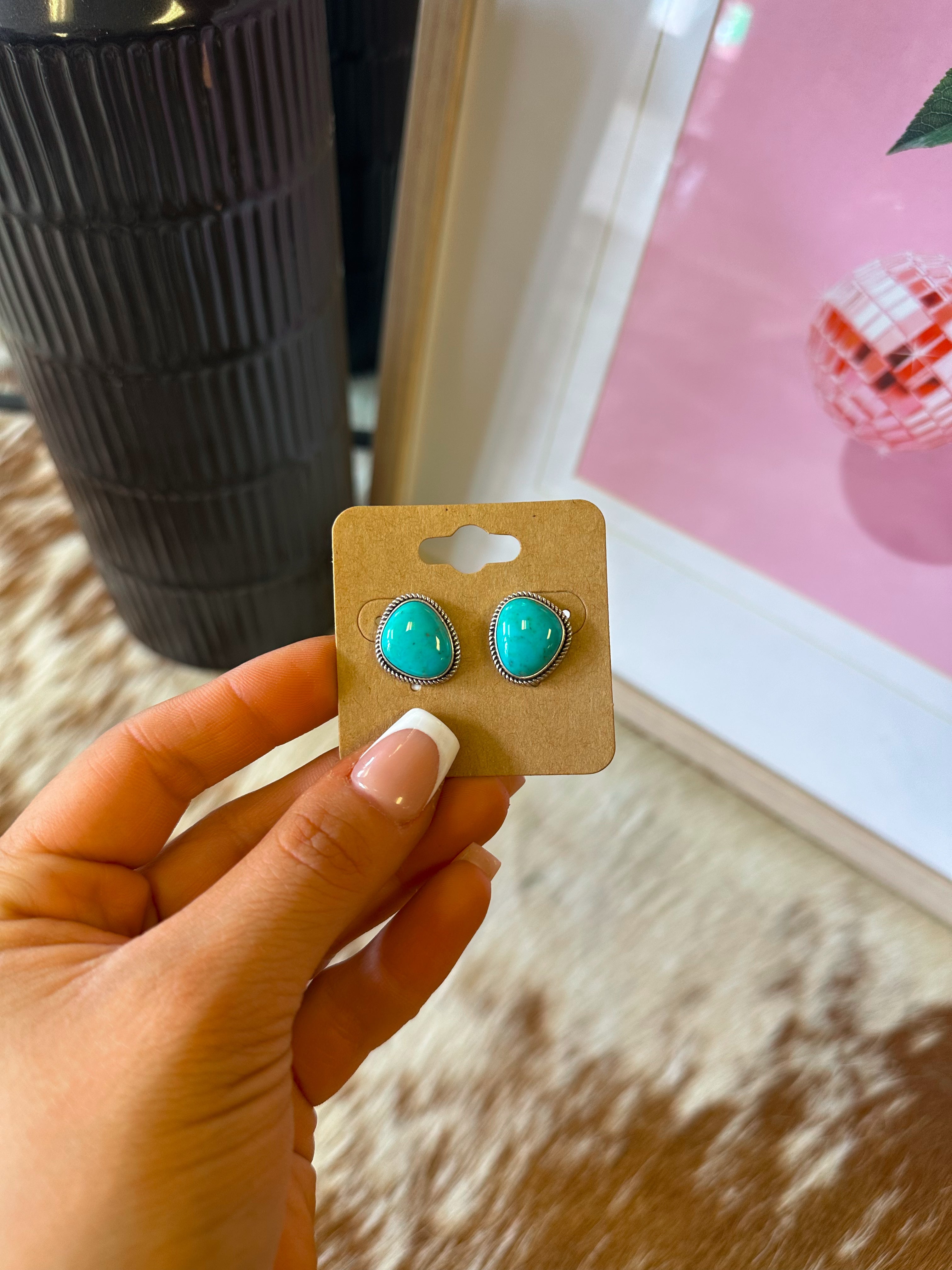 The Baylor Turquoise Studs