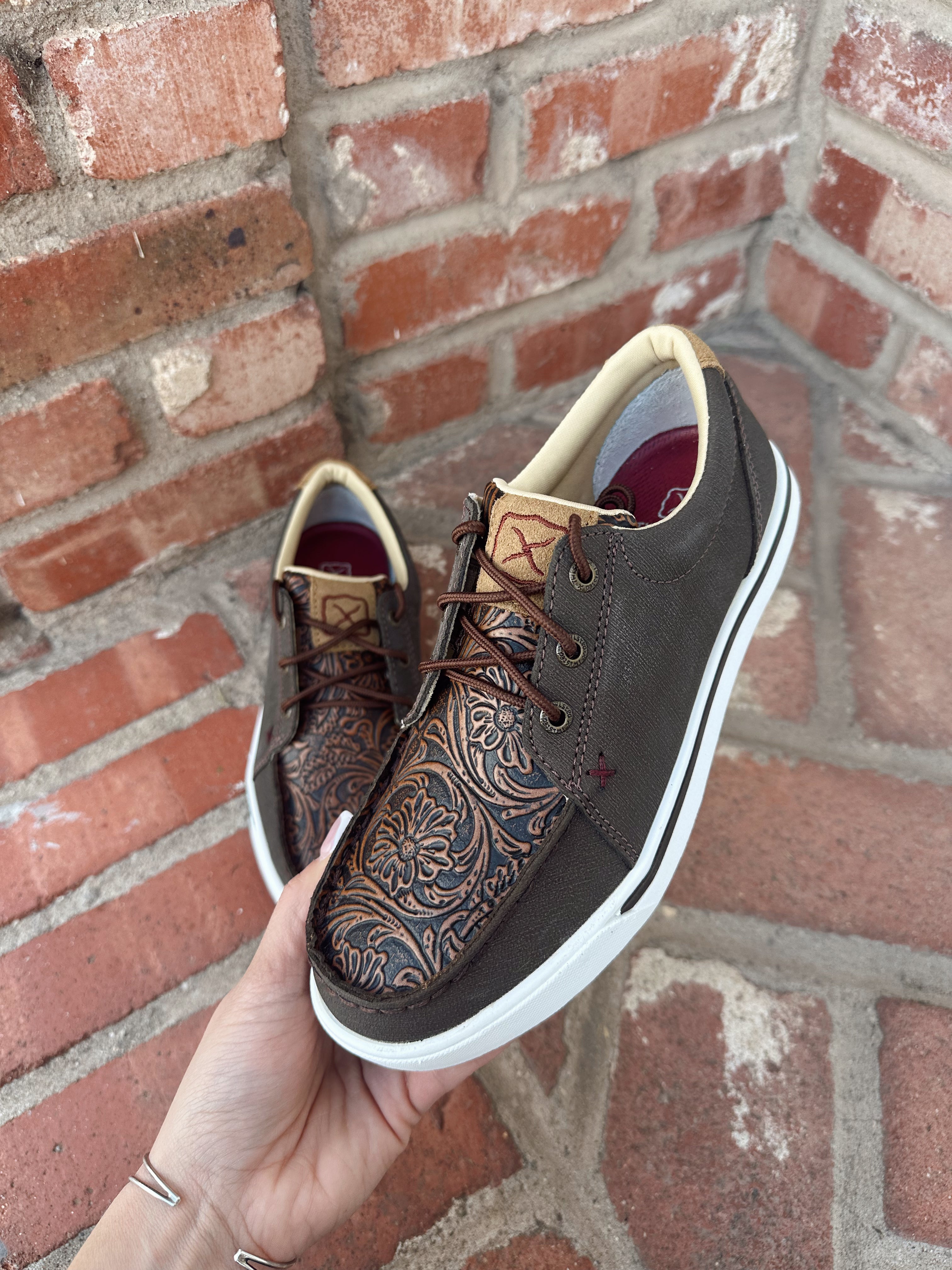 Twisted X Women's Kicks - Cocoa & Tooled Brown