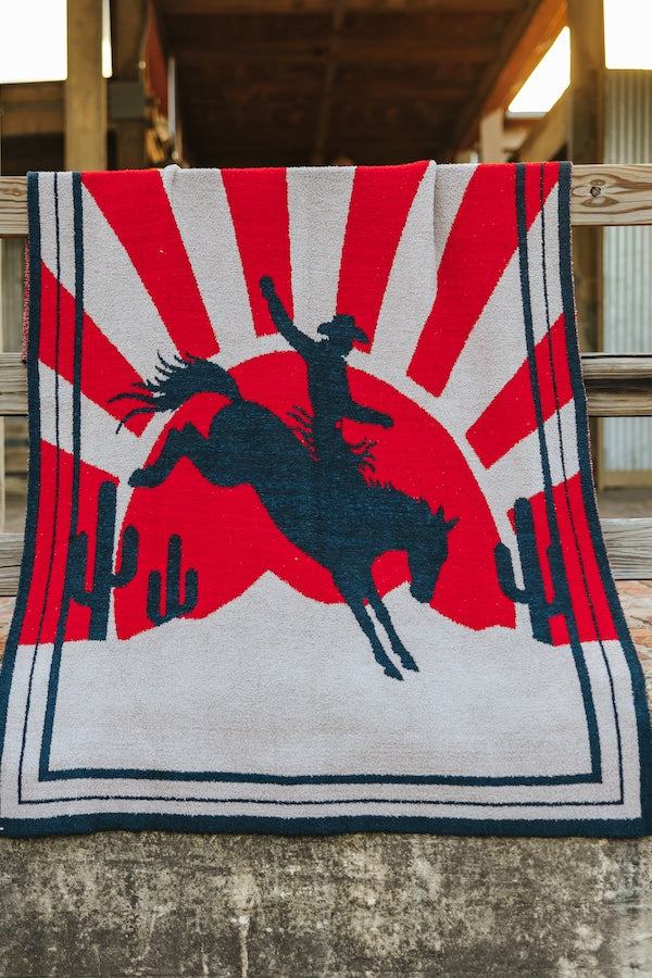 The American Rodeo Plush Blanket