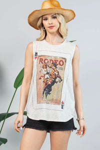The Vintage Rodeo Card Tank