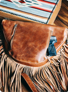 VCC- Brown Cowgirl Bumbag with Fringe