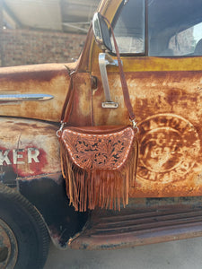 VCC- Brown Cowgirl Bumbag with Fringe