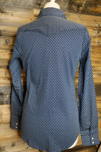 Women's Roper-Amarillo Long Sleeve Shirt-Navy