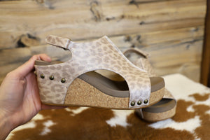 Corkys-Carley Wedge-Tan Leopard