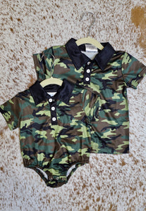 Camo Onesie- Infant Boys