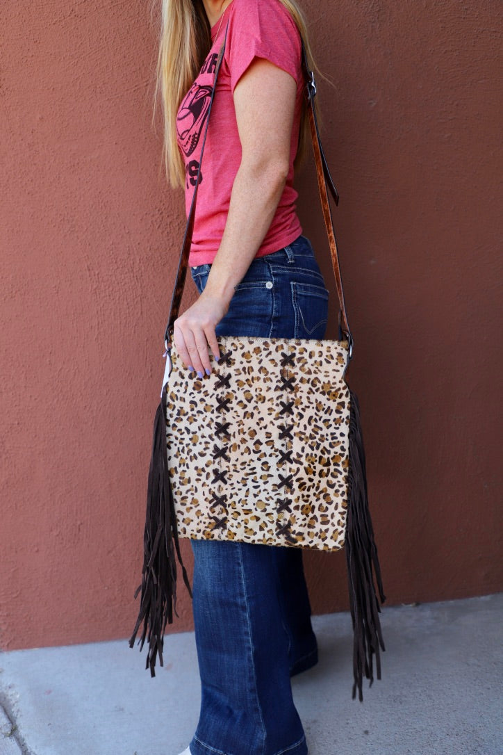 Leopard Crossbody Hand Bag