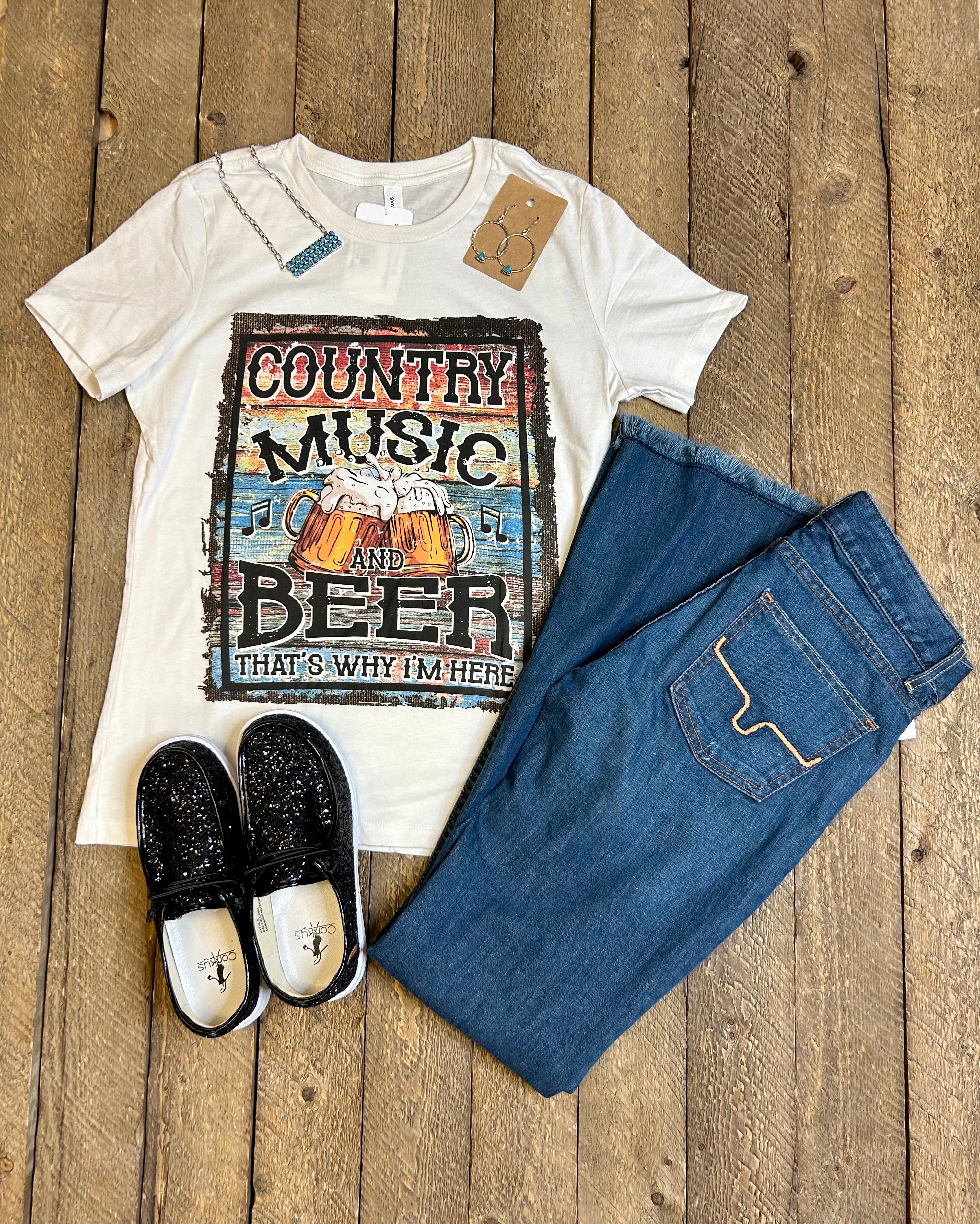 Country Music and Beer Tee