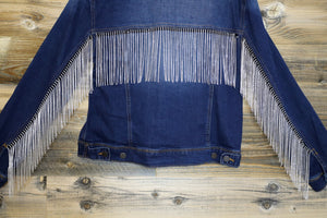 Scully Bling Fringe Denim Jacket