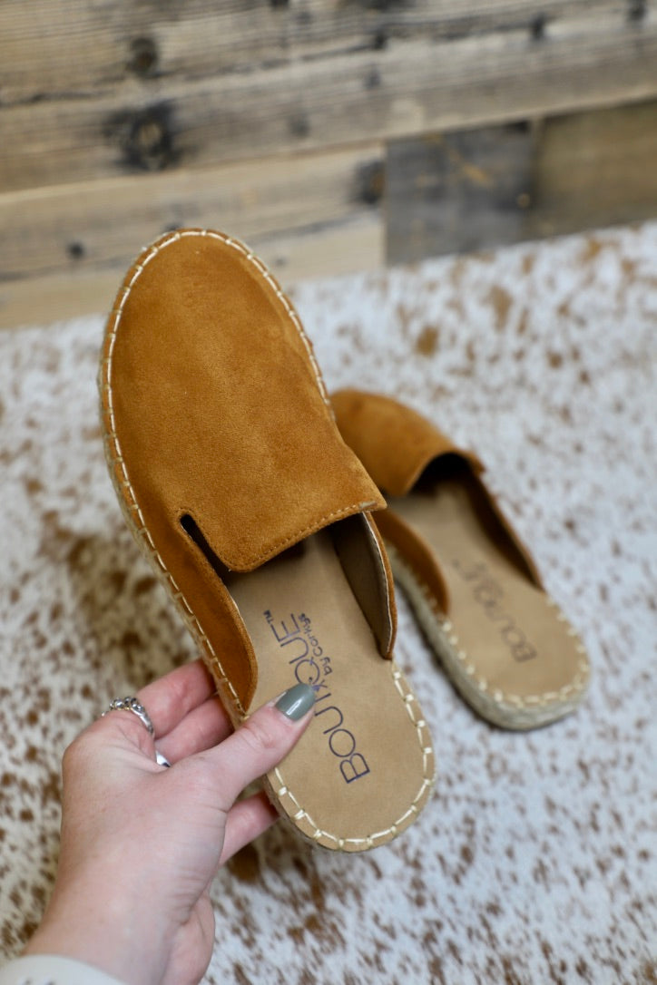 Brown Taffy Slip Ons