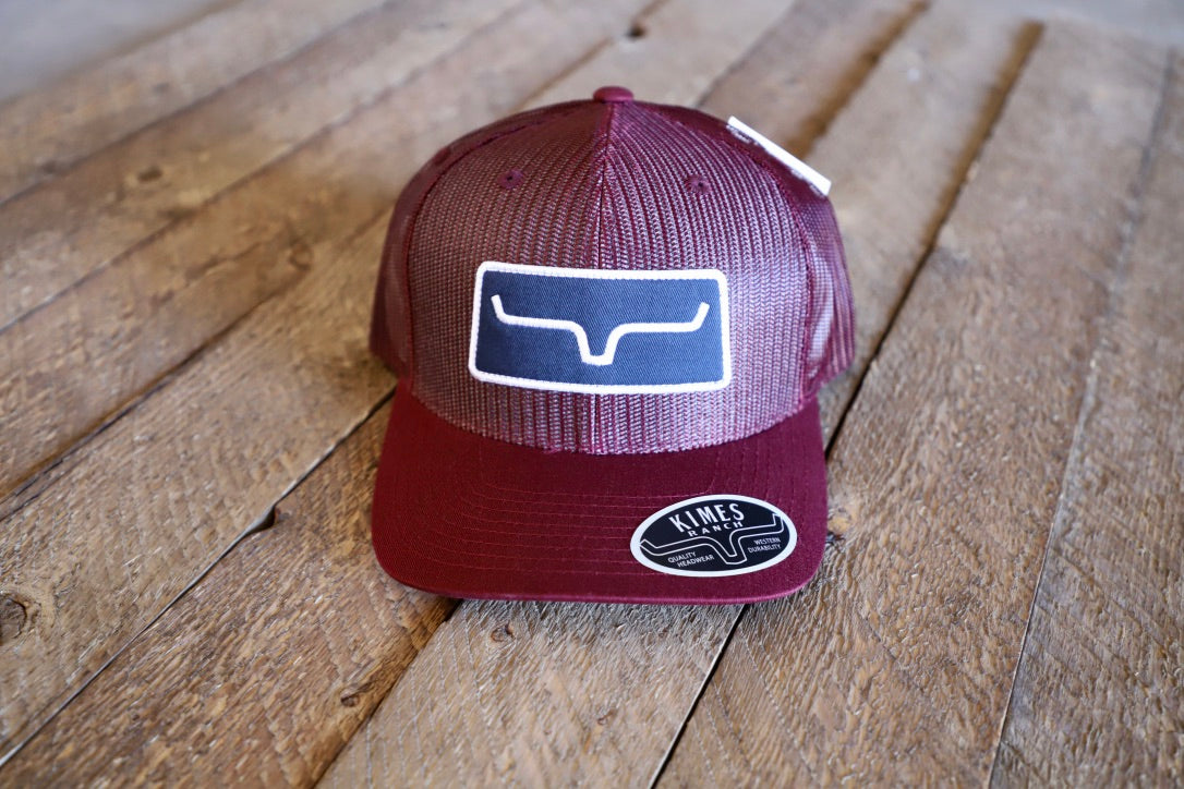 KR- Burgundy All Mesh Cap