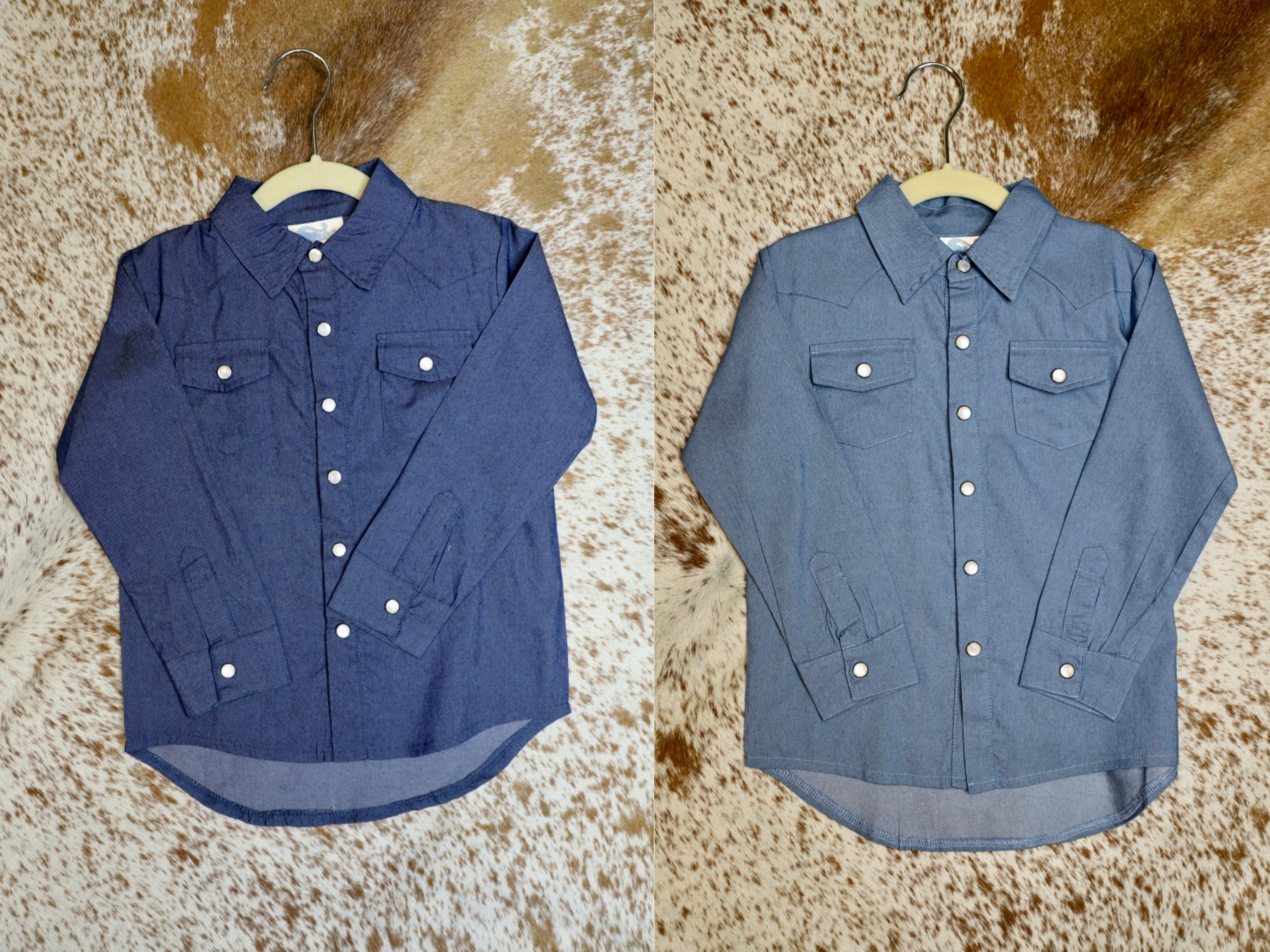 Denim Shirt-LS Toddler Boys