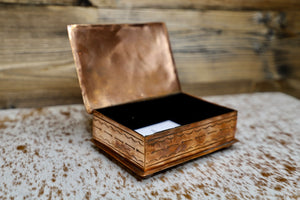Stamped Copper/Arrowhead Keepsake Box-J. Alexander