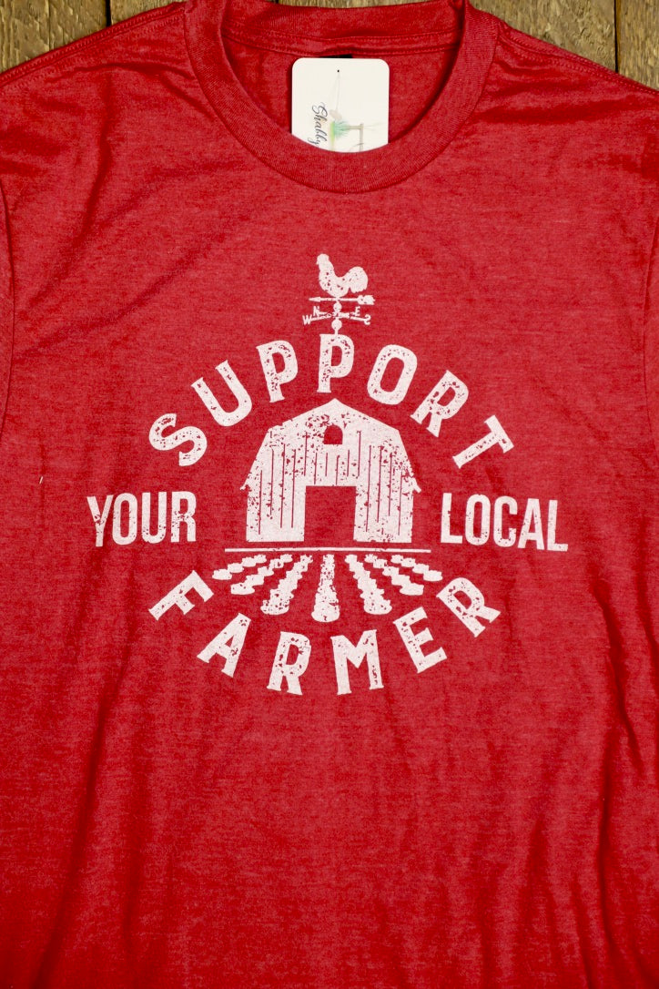 Support Your Local Farmer-Vintage Red