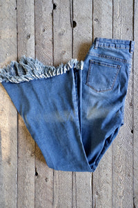 LB - High Rise Side Flare Jean
