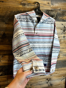 STS-Men's Hayden Blue Serape Pullover