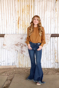 LB - High Rise Side Flare Jean