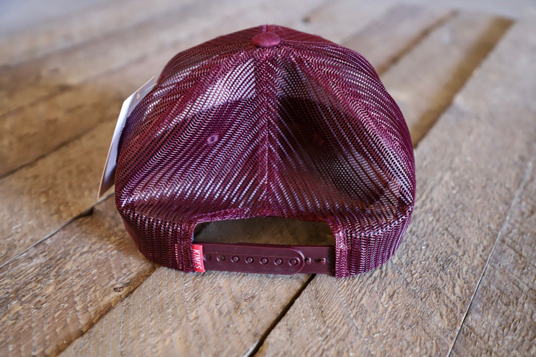 KR- Burgundy All Mesh Cap