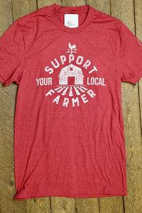 Support Your Local Farmer-Vintage Red