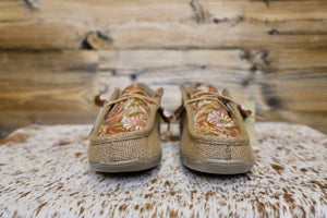 Tooled Leather Driving Mocs-Women's