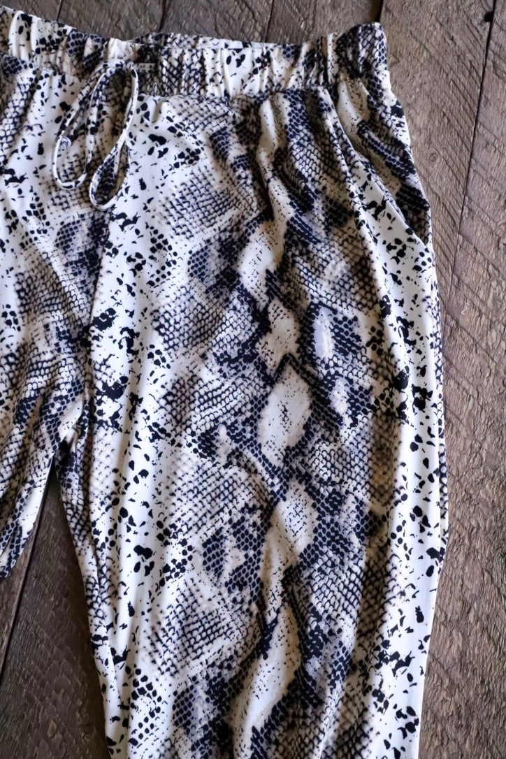 Snakeskin Joggers